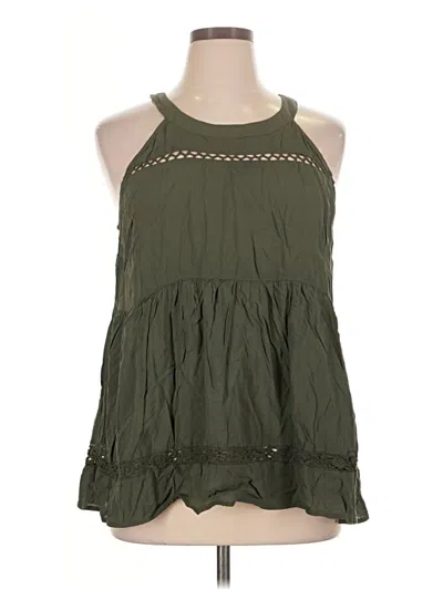 Pre-owned Torrid Sleeveless Blouse In Green