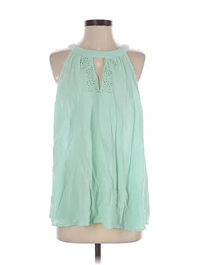 Pre-owned Torrid Sleeveless Blouse In Green