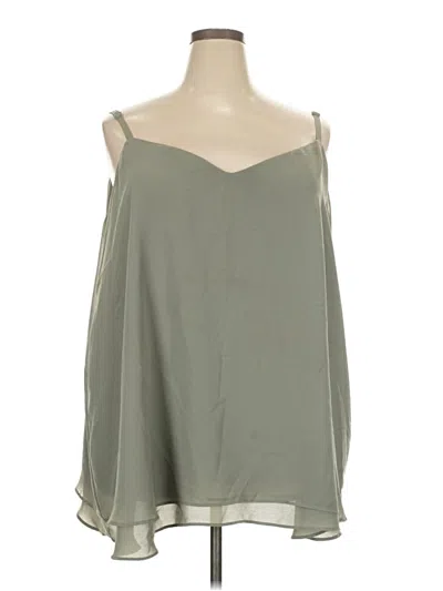 Pre-owned Torrid Sleeveless Blouse In Green