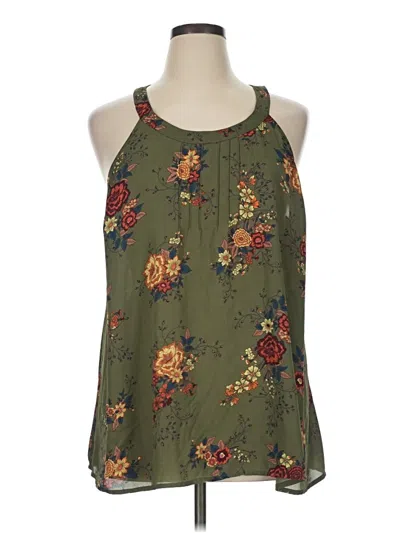 Pre-owned Torrid Sleeveless Blouse In Green