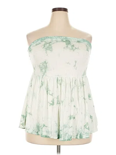 Pre-owned Torrid Sleeveless Blouse In Green