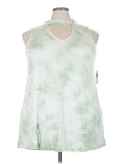 Pre-owned Torrid Sleeveless Blouse In Green