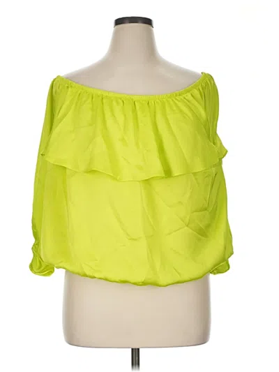 Pre-owned Torrid Sleeveless Blouse In Green