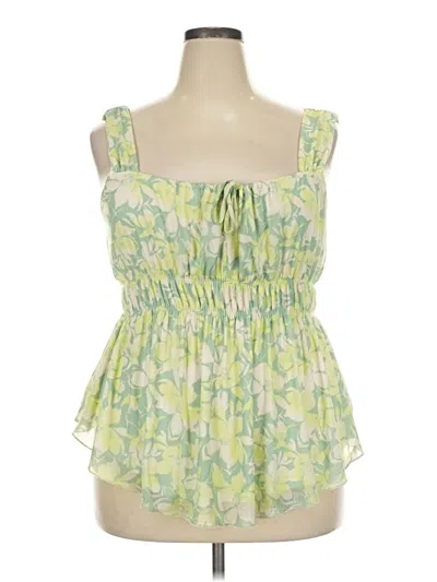 Pre-owned Torrid Sleeveless Blouse In Green