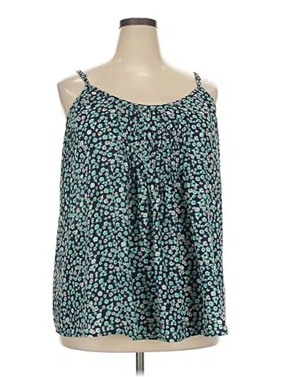 Pre-owned Torrid Sleeveless Blouse In Green