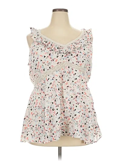 Pre-owned Torrid Sleeveless Blouse In Ivory
