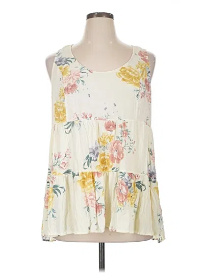 Pre-owned Torrid Sleeveless Blouse In Ivory