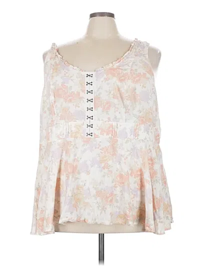Pre-owned Torrid Sleeveless Blouse In Ivory