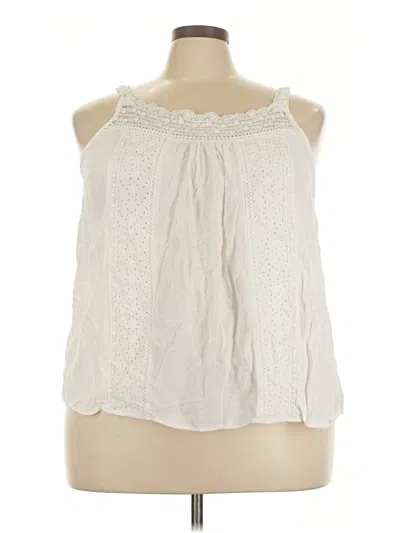 Pre-owned Torrid Sleeveless Blouse In Ivory