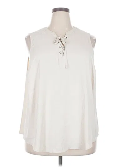 Torrid Sleeveless Blouse In Ivory