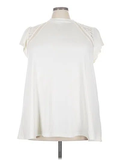 Pre-owned Torrid Sleeveless Blouse In Ivory
