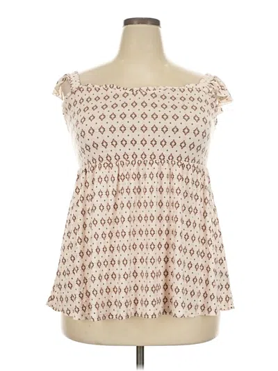 Pre-owned Torrid Sleeveless Blouse In Ivory