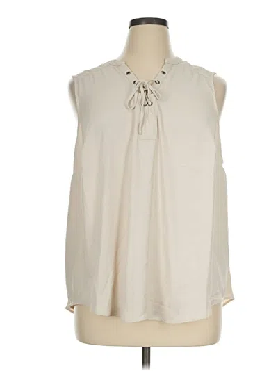Torrid Sleeveless Blouse In Ivory