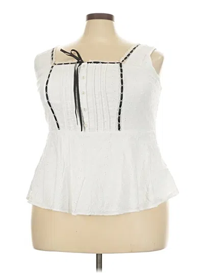 Pre-owned Torrid Sleeveless Blouse In Ivory