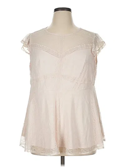 Pre-owned Torrid Sleeveless Blouse In Ivory