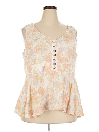 Pre-owned Torrid Sleeveless Blouse In Ivory