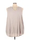 Torrid Sleeveless Blouse In Neutral