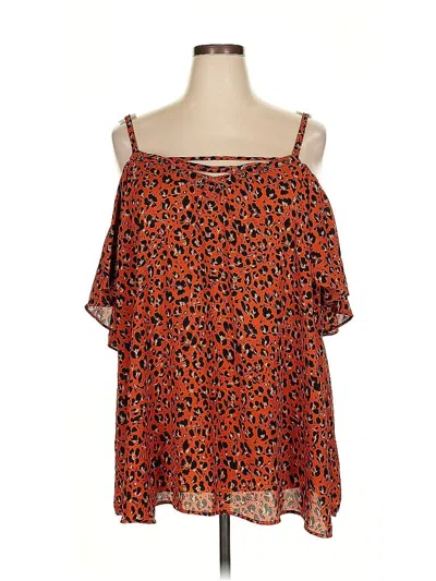 Pre-owned Torrid Sleeveless Blouse In Orange