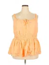 Torrid Sleeveless Blouse In Orange