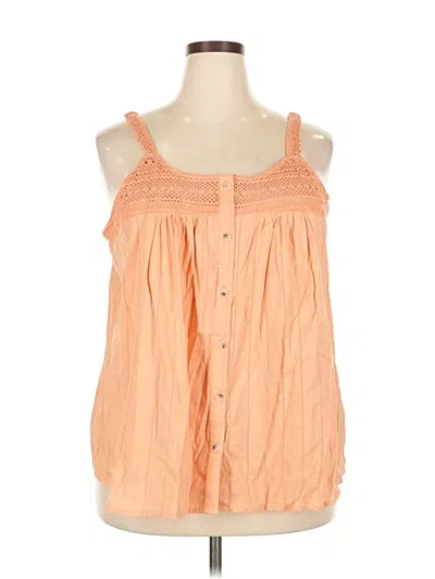 Torrid Sleeveless Blouse In Orange