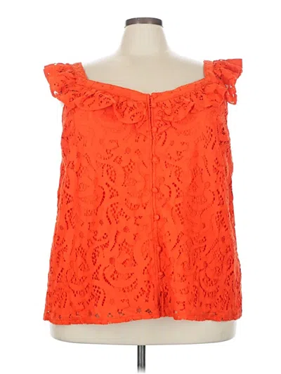 Pre-owned Torrid Sleeveless Blouse In Orange