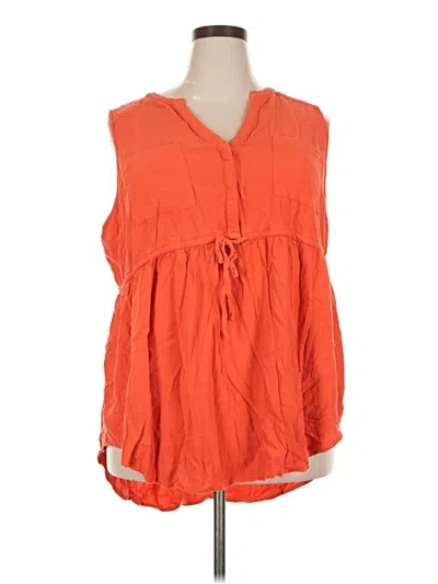 Pre-owned Torrid Sleeveless Blouse In Orange