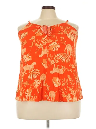 Pre-owned Torrid Sleeveless Blouse In Orange