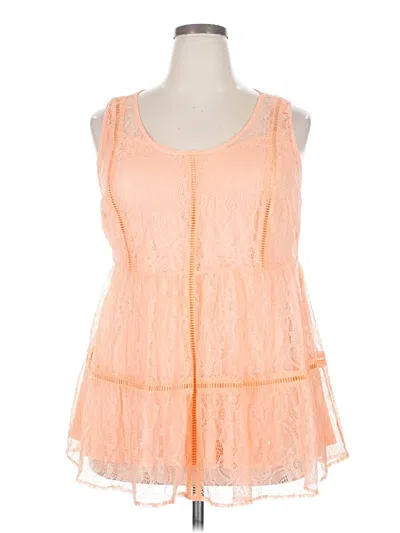 Pre-owned Torrid Sleeveless Blouse In Orange