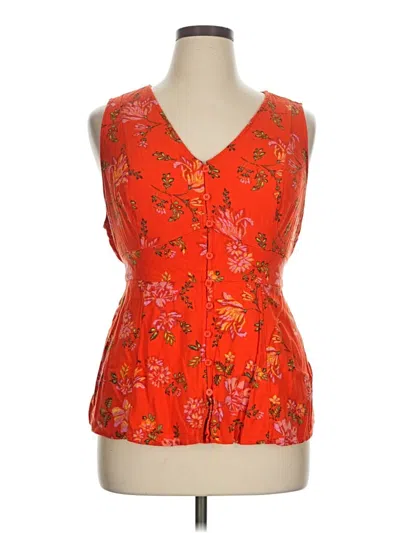 Pre-owned Torrid Sleeveless Blouse In Orange