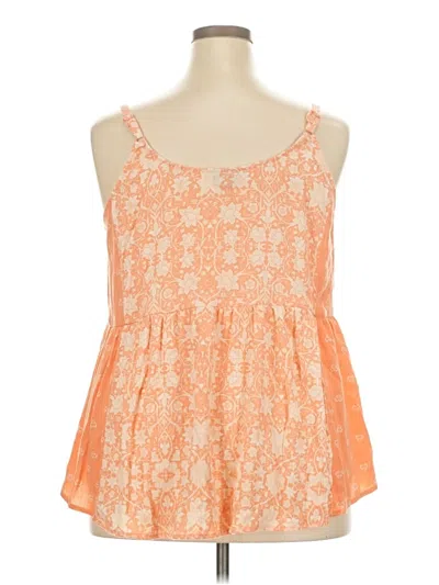 Pre-owned Torrid Sleeveless Blouse In Orange