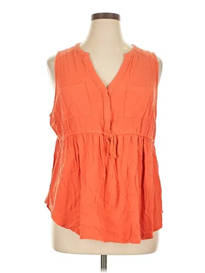 Pre-owned Torrid Sleeveless Blouse In Orange