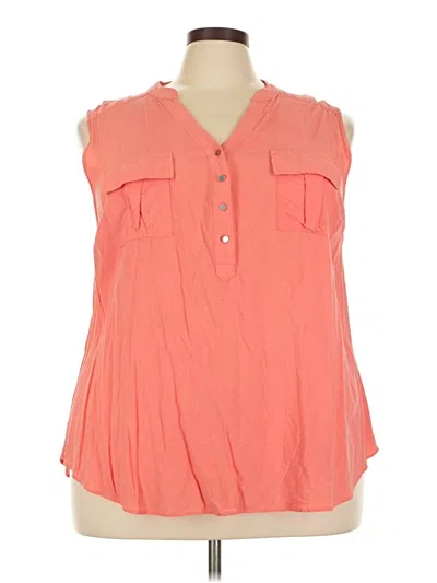 Pre-owned Torrid Sleeveless Blouse In Orange