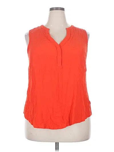 Pre-owned Torrid Sleeveless Blouse In Orange