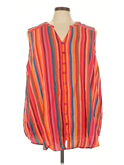 Pre-owned Torrid Sleeveless Blouse In Orange