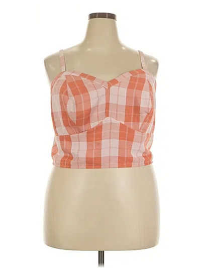 Pre-owned Torrid Sleeveless Blouse In Orange