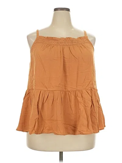 Torrid Sleeveless Blouse In Orange
