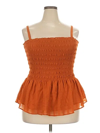 Pre-owned Torrid Sleeveless Blouse In Orange