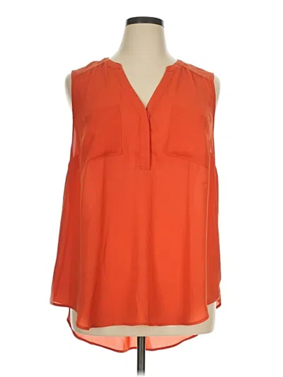 Pre-owned Torrid Sleeveless Blouse In Orange