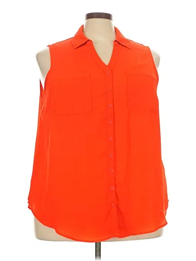 Pre-owned Torrid Sleeveless Blouse In Orange