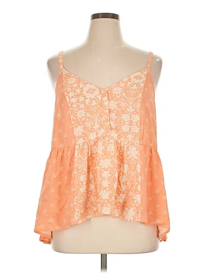 Torrid Sleeveless Blouse In Orange