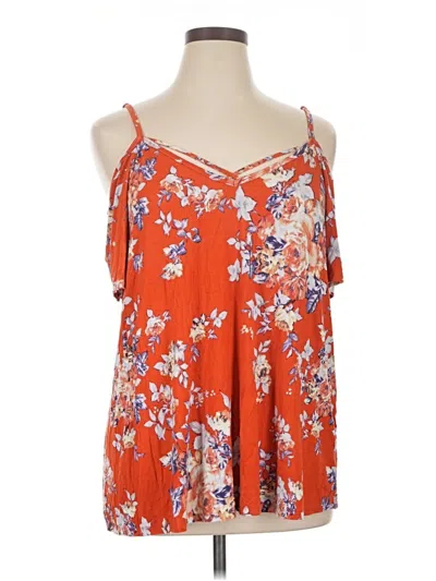 Pre-owned Torrid Sleeveless Blouse In Orange