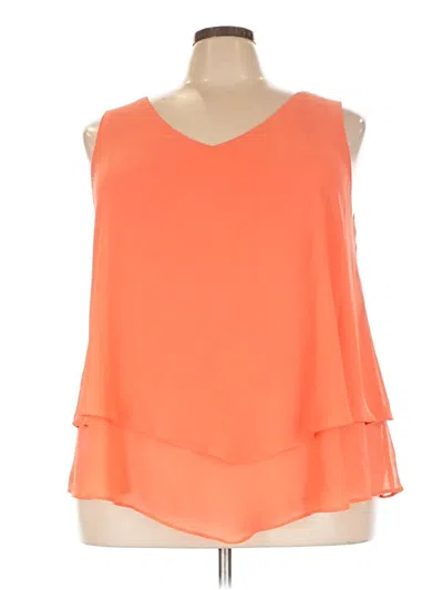 Pre-owned Torrid Sleeveless Blouse In Orange