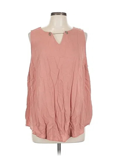 Pre-owned Torrid Sleeveless Blouse In Pink