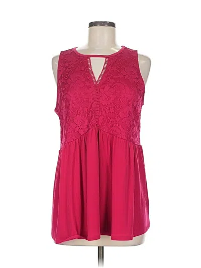 Pre-owned Torrid Sleeveless Blouse In Pink