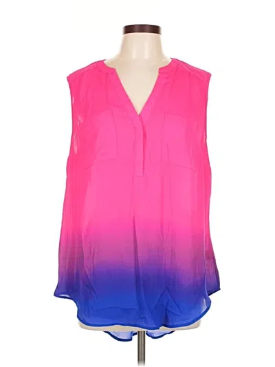 Pre-owned Torrid Sleeveless Blouse In Pink