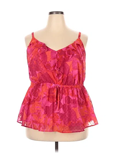 Pre-owned Torrid Sleeveless Blouse In Pink