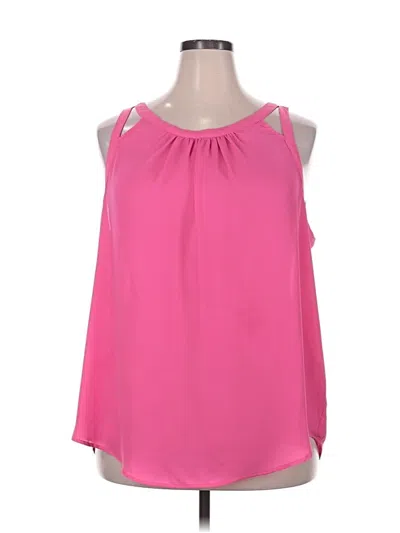 Pre-owned Torrid Sleeveless Blouse In Pink