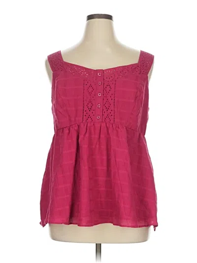 Torrid Sleeveless Blouse In Pink