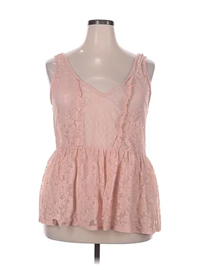 Pre-owned Torrid Sleeveless Blouse In Pink