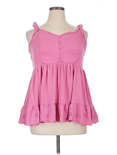 Pre-owned Torrid Sleeveless Blouse In Pink